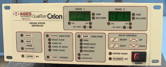 MKS UTI QualiTorr Orion Vacuum System Controller 401815-G5 - Click Image to Close