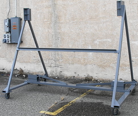 9'x8'x82" Steel A-Frame On Wheels - Click Image to Close