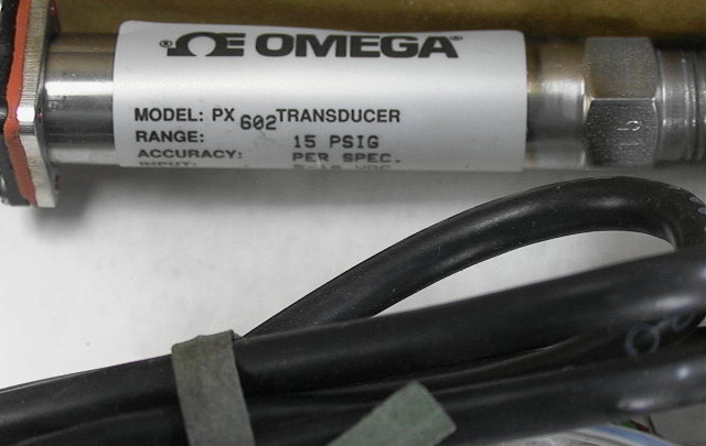 Pressure Transducer Omega PX 602 15 PSIG 5-10 VDC output