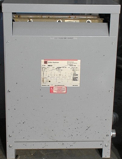 C-H W 45 KVA Transformer 480D to 208/120Y Dry Type with voltage