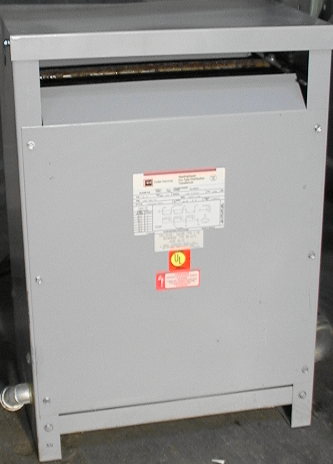 C-H W 30 KVA Transformer 480D to 208/120Y Dry Type with voltage