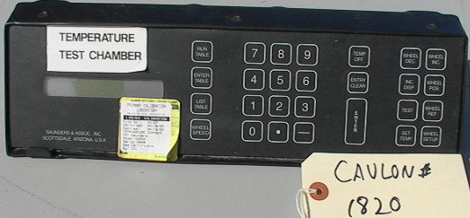 Saunders & Assoc. Model 2250 Precision Test Chamber controller - Click Image to Close
