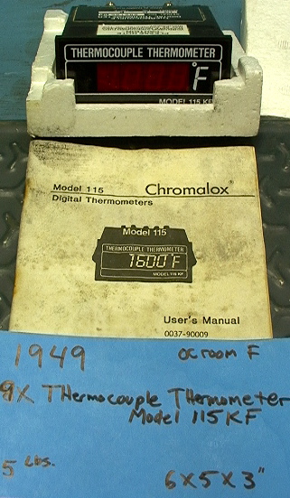 CHROMALOX Model 115 KF digital high temperature Thermocouple