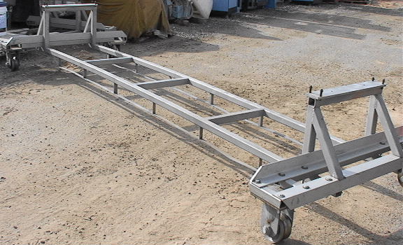 Stainless Steel Chamber Cart 14' long & 5 feet wide - Click Image to Close