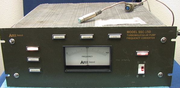 Airco Temescal Model SSC-150 Turbomolecular Vacuum Pump Freq - Click Image to Close