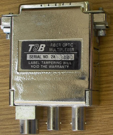T&B Fiber Optic Multiplexer RS-232-C Cat. No. 94812FP - Click Image to Close