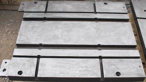 Large 2" thick T-Slot Steel work plate ~36 by 30" - Click Image to Close