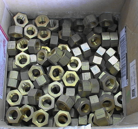 19# of Brass/Bronze Nuts 3/4 NF 16 - Click Image to Close