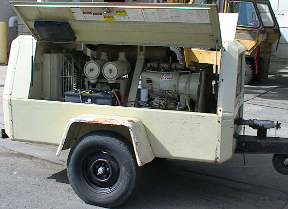 Portable Diesel Air Compressor 175CFM IR Air Cooled Deutz