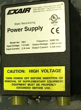 Exair Static Neutralizing Power Supply Model # 7901