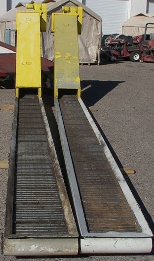 25' Knoll Slat-Band Elevating Chip Conveyer Model Number 400-S-1 - Click Image to Close