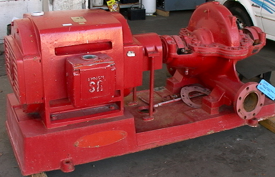 Peerless Horizontal Fire Protection Pump 1500 GPM Driven By - Click Image to Close