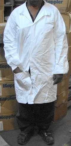 TYVEK Lab Coats Smocks Case Of 30 Choice Of Size Model # 1212 - Click Image to Close