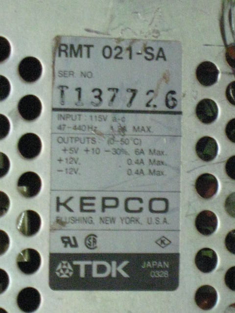 TDK Kepco Triple Output DC Switching Power Supply Model # RMT