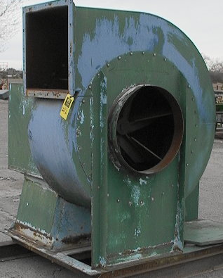 60 horsepower Radial Blower fan bulk material mover - Click Image to Close