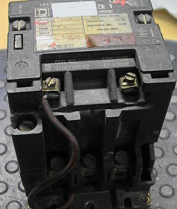 Size-1 Square D Contactor Relay Used - Click Image to Close