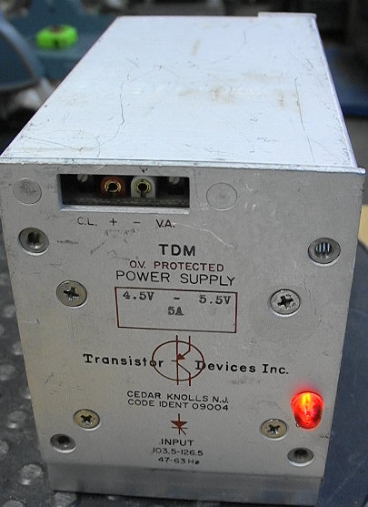 Transistor Devices TDM 5 Volt DC Power Supply At 5A
