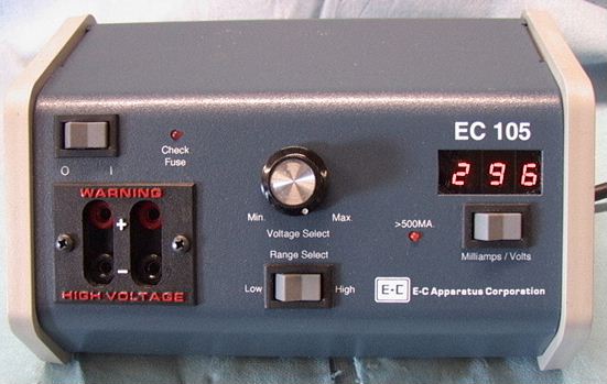 E-C Apparatus EC 105 250+ volt DC Power Supply - Click Image to Close